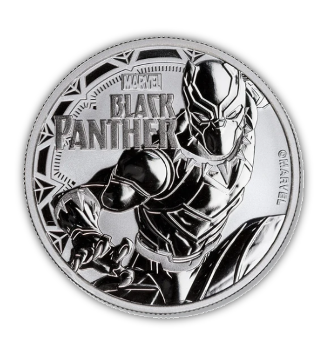 2018 Black Panther 1 Oz Silver Bullion