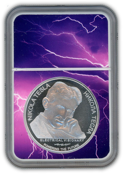 2018 Nikola Tesla 1 Oz Silver - Serbian Mint - NGC MS69 Lightning Core