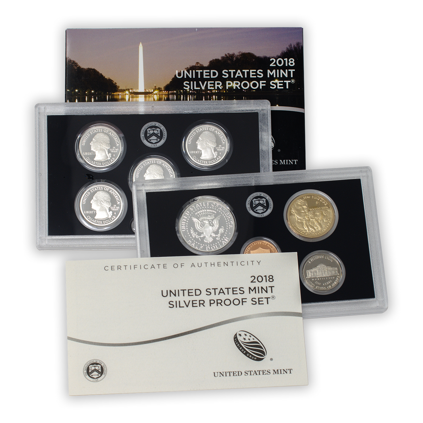 2018 Silver Proof Set - 10 Coins