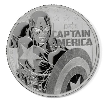 2019 Captain America 1 Oz Silver Bullion