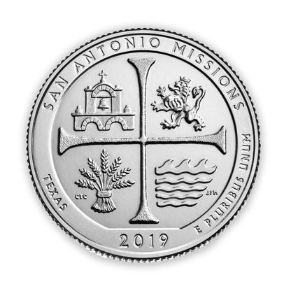 2019 San Antonio Missions Quarter Dollar West Point - NGC MS64