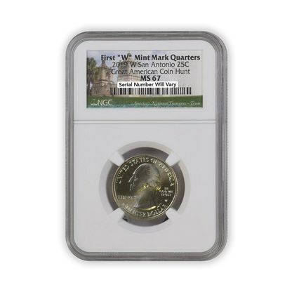 2019 San Antonio Missions Quarter Dollar West Point - NGC MS67