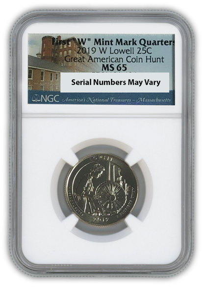 2019 Lowell Quarter Dollar West Point - NGC MS65
