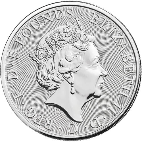 2020 White Horse of Hanover 2 Oz Silver Bullion - Queen's Beast