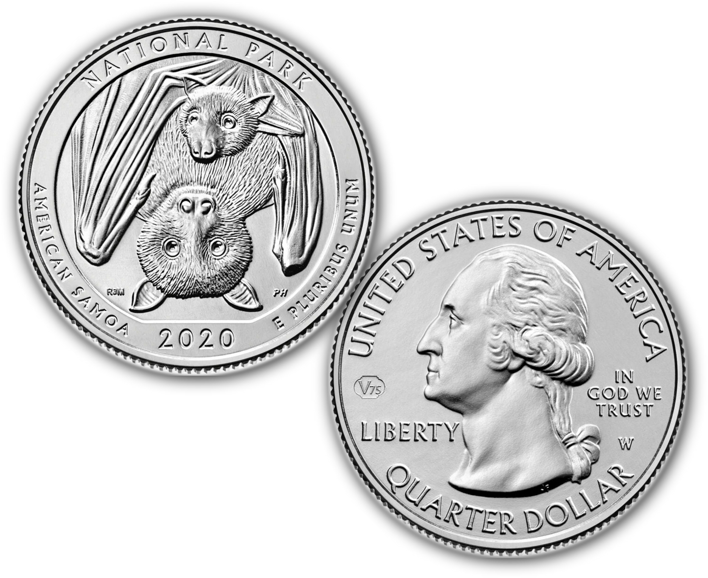 2020 W American Samoa Quarter Dollar West Point - Brilliant Uncirculated