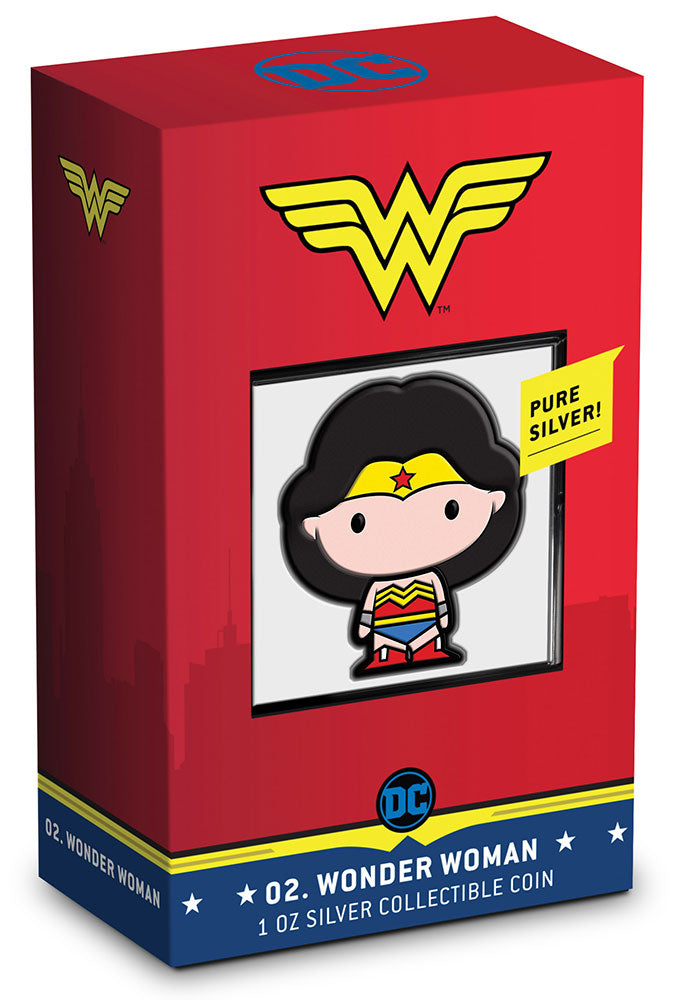 2020 Wonder Woman Chibi Collection 1 oz Silver Coin - New Zealand Mint