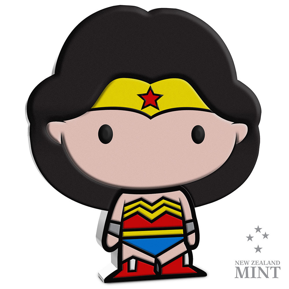 2020 Wonder Woman Chibi Collection 1 oz Silver Coin - New Zealand Mint