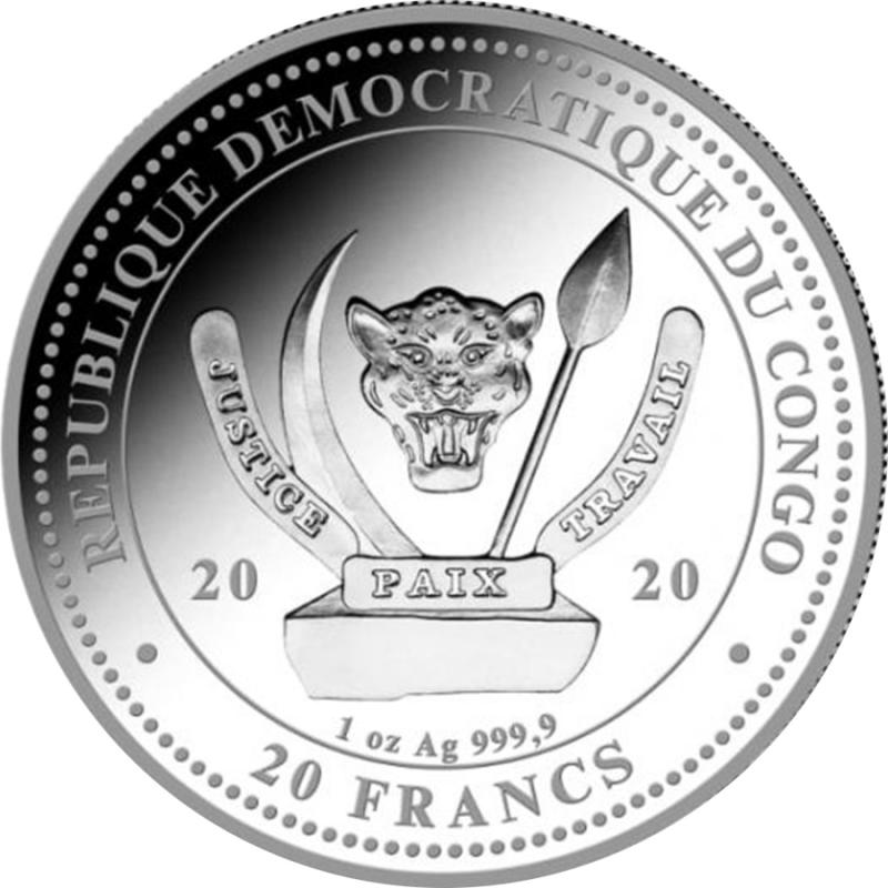 2020 Worlds Wildlife The Whale 1 Oz Silver - Geiger Mint - Business Strike