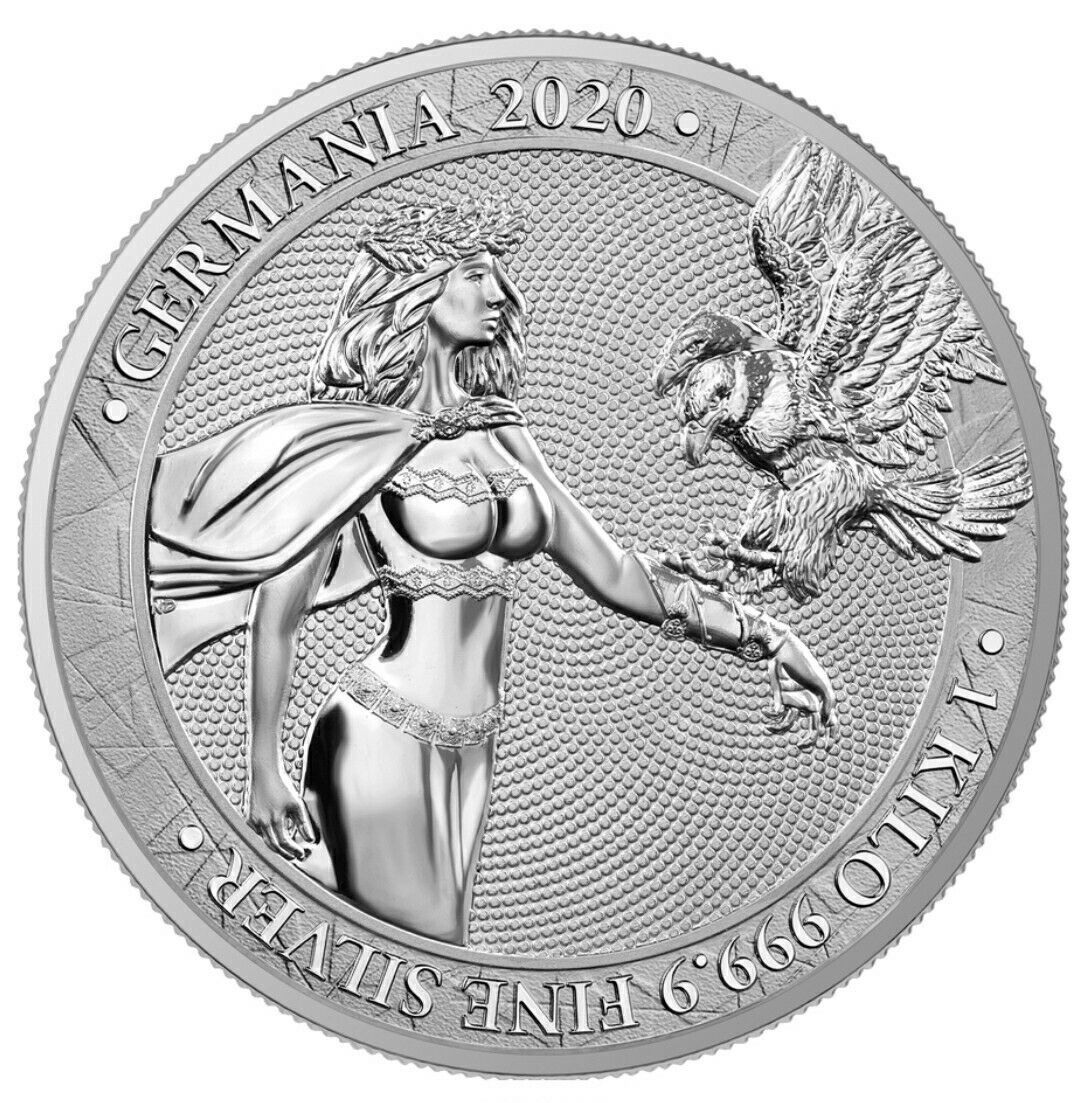 2020 Germania 80 Mark 1 Kilo Silver - Germania Mint - Business Strike