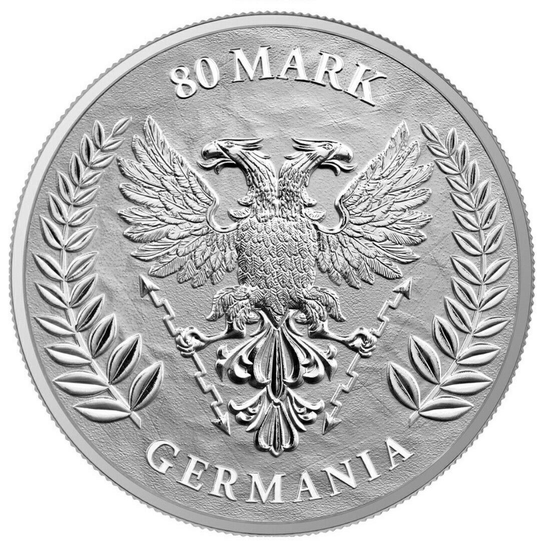 2020 Germania 80 Mark 1 Kilo Silver - Germania Mint - Business Strike