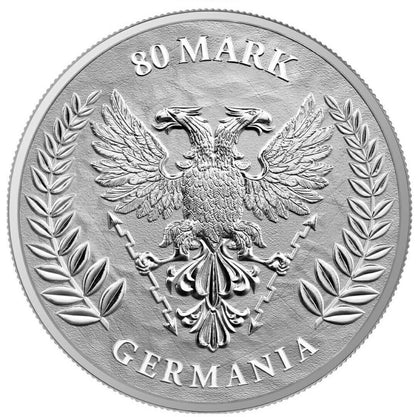2020 Germania 80 Mark 1 Kilo Silver - Germania Mint - Business Strike