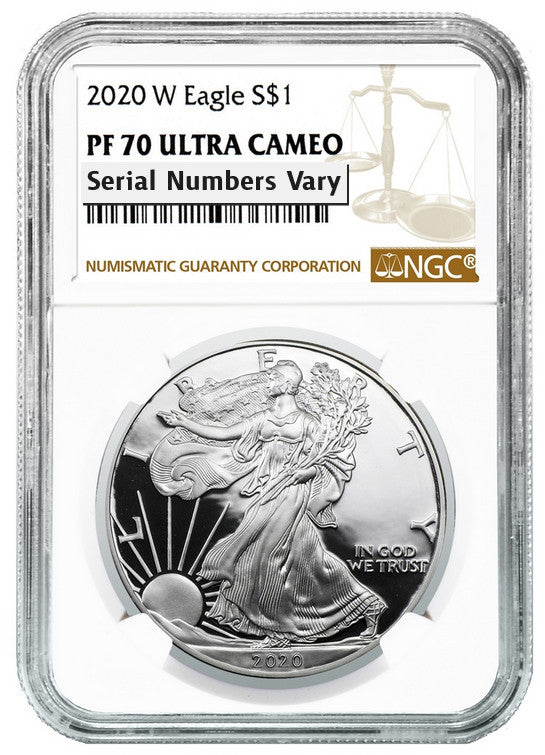 2020 Silver Eagle - Proof - NGC PF70 - CoinsTV