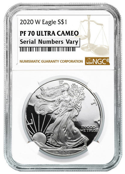 2020 Silver Eagle - Proof - NGC PF70 - CoinsTV