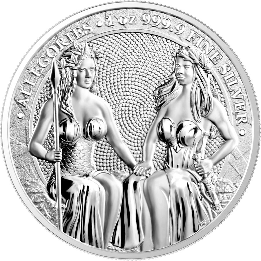 2021 Austria and Germania Allegories - 1 oz Silver Coin
