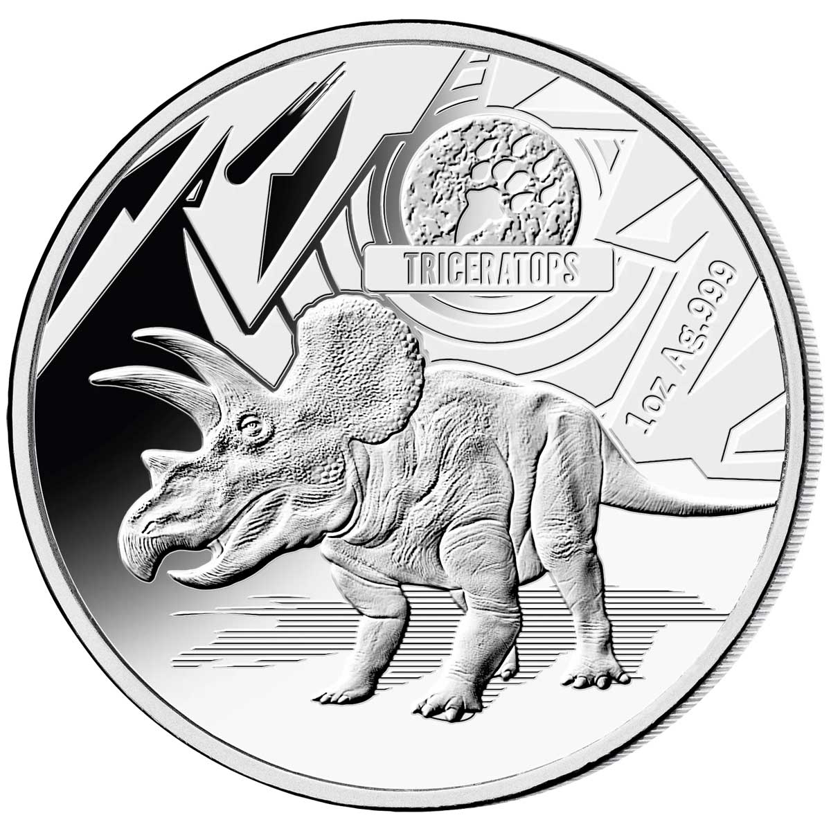 2021 Age of Dinosaurs 1 Oz Silver Coin 3 pc Proof Set
