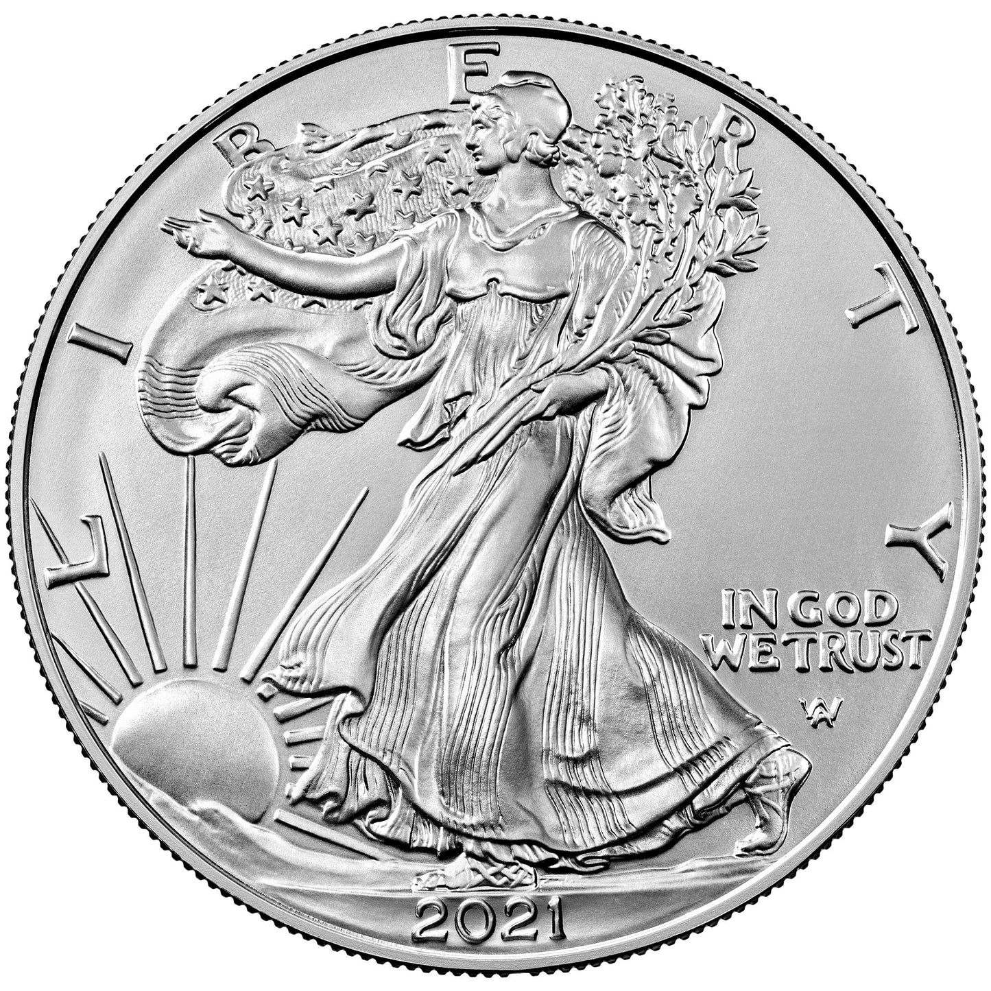 2021 Silver Eagle - Type 2 - Business Strike - Uncirculated Roll of 20