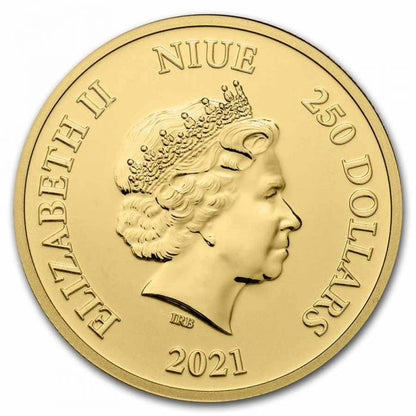 2021  Niue Lion King- Hakuna Matata -  1 oz 9999 Gold BU Coin