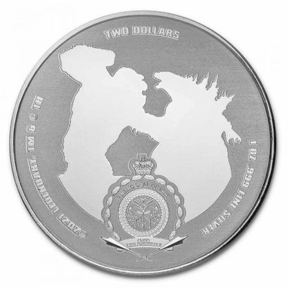 2021 Niue Godzilla - 1 oz Silver BU coin