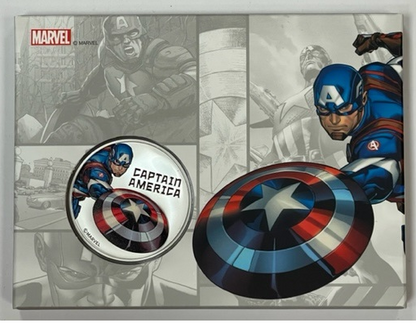 2021 Niue Captain America 1 Oz Silver Proof in Display