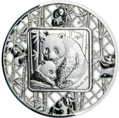 2021 Filigree Panda 2 oz Silver