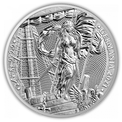 2021 Germania 2 Oz Silver - Germania Mint - Brilliant Uncirculated