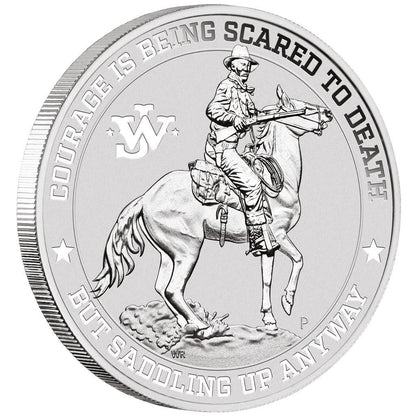2021 John Wayne 1 Oz Silver - Perth Mint - Brilliant Uncirculated