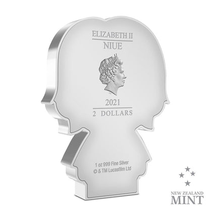 2021 Luke Skywalker Chibi Collection 1 oz Silver Coin - New Zealand Mint