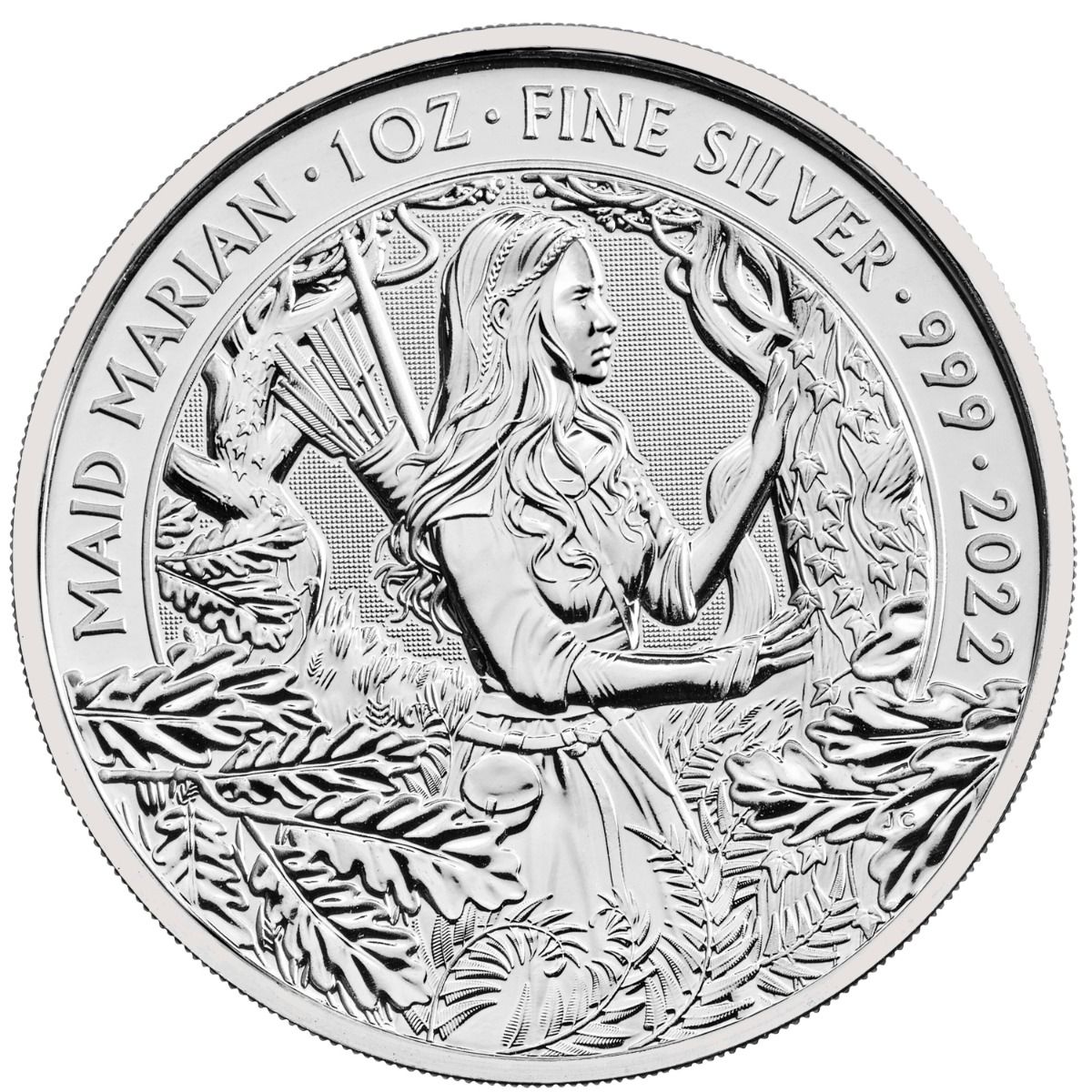 2022 Maid Marian - 1 Oz Silver - Royal Mint Myths & Legends