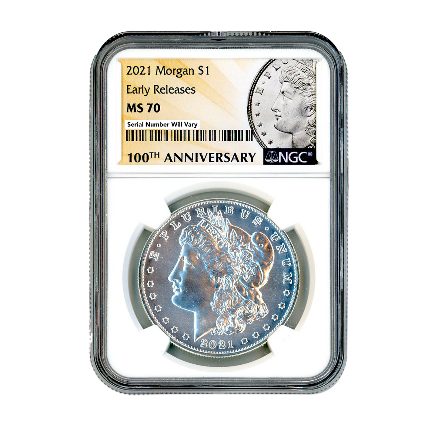 2021 Morgan Silver Dollar - Early Releases - NGC MS70