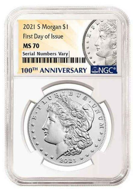 2021 S Morgan Silver Dollar - NGC MS70 First Day of Issue