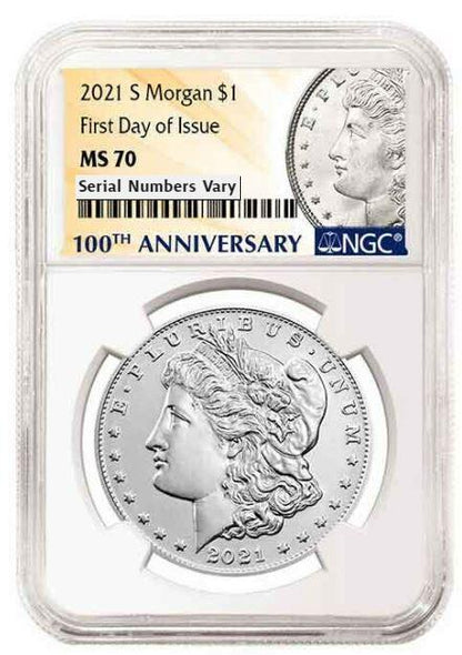 2021 S Morgan Silver Dollar - NGC MS70 First Day of Issue