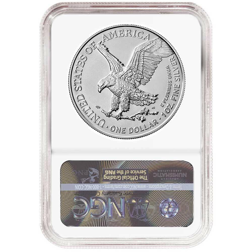 2021 Silver Eagle - Business Strike - Type 2 - NGC MS70 Brown Label