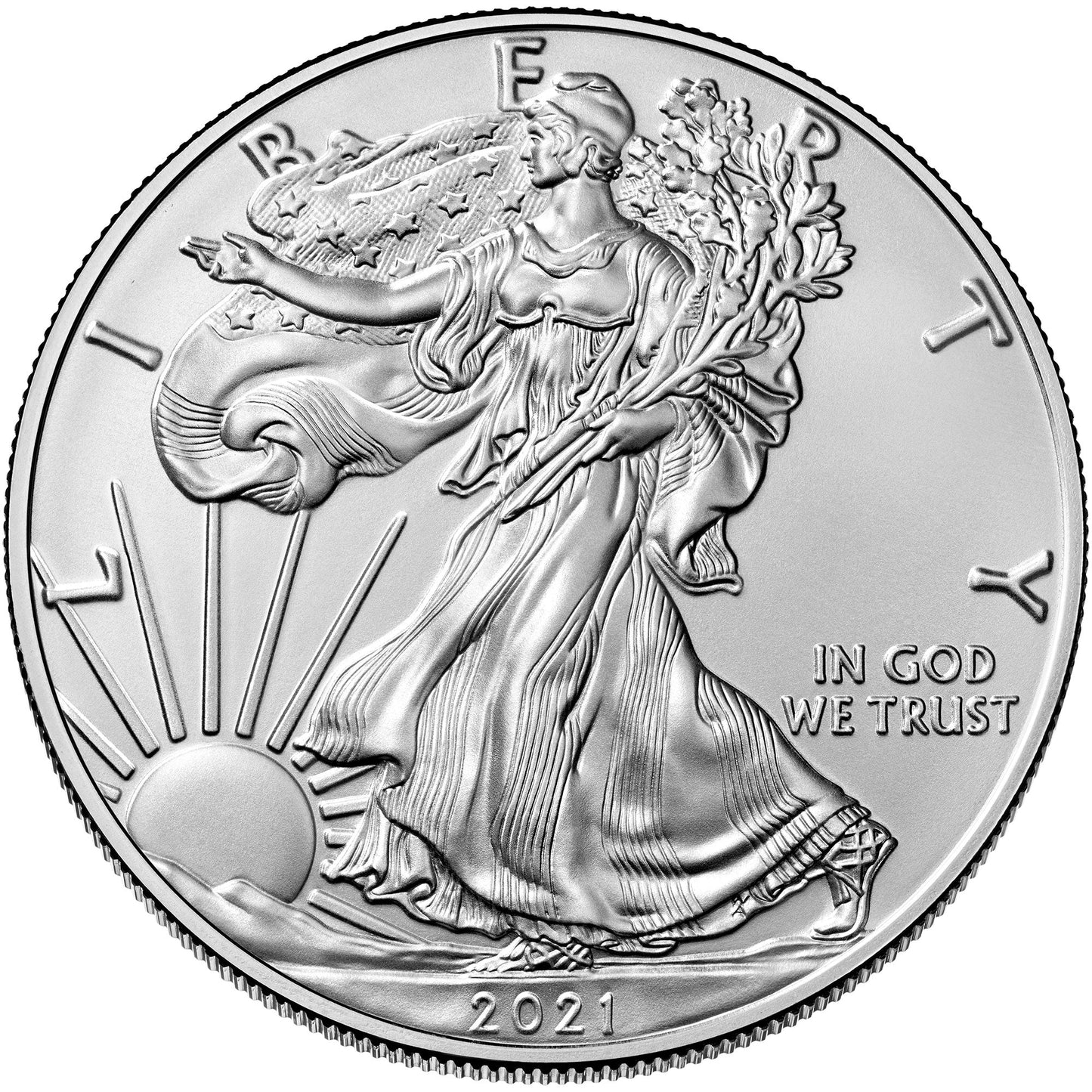 2021 Silver Eagle - Business Strike - Type 1 - NGC MS70 ER Early Release Walking Liberty Label
