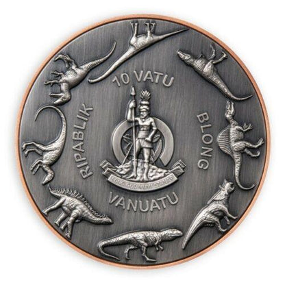 2021 Tyrannosaurus Rex Double Silver Giant - Vanatu - 5 oz Bimetal