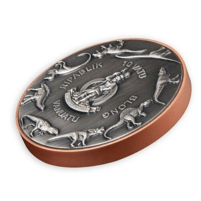2021 Tyrannosaurus Rex Double Silver Giant - Vanatu - 5 oz Bimetal