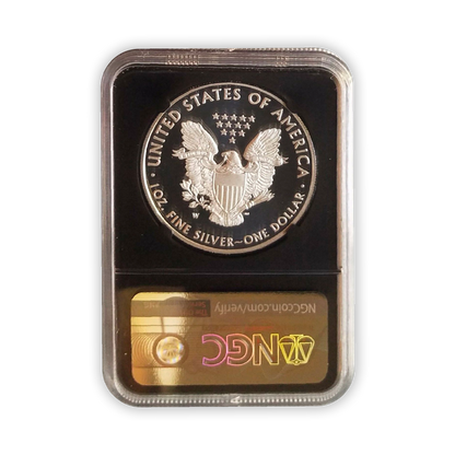 2021 Silver Eagle Type 1 Proof - NGC PF70 FDI Advanced Release - Mercanti Label