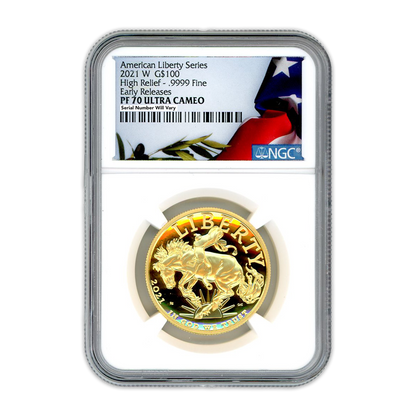 2021 W 1 oz $100 American Liberty - NGC PF 70 ULTRA CAMEO