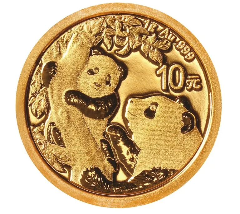2021 Panda 1 gram .9999 Fine Gold - China Mint