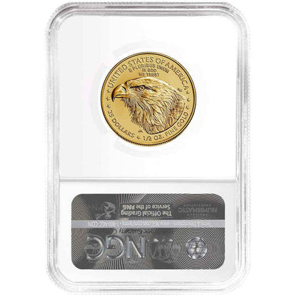 2021 $25 Gold Eagle 1/2 oz - Business Strike - Type 2 - NGC MS70 ER Early Release Jennis Norris Label