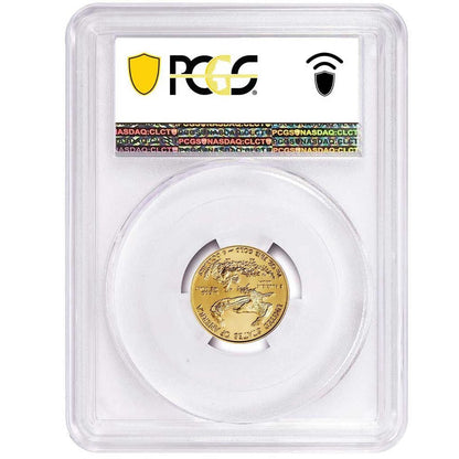 2021 $5 Gold Eagle 1/10th oz - Business Strike - Type 1 - PCGS MS70 FDOI First Day of Issue Flag Label