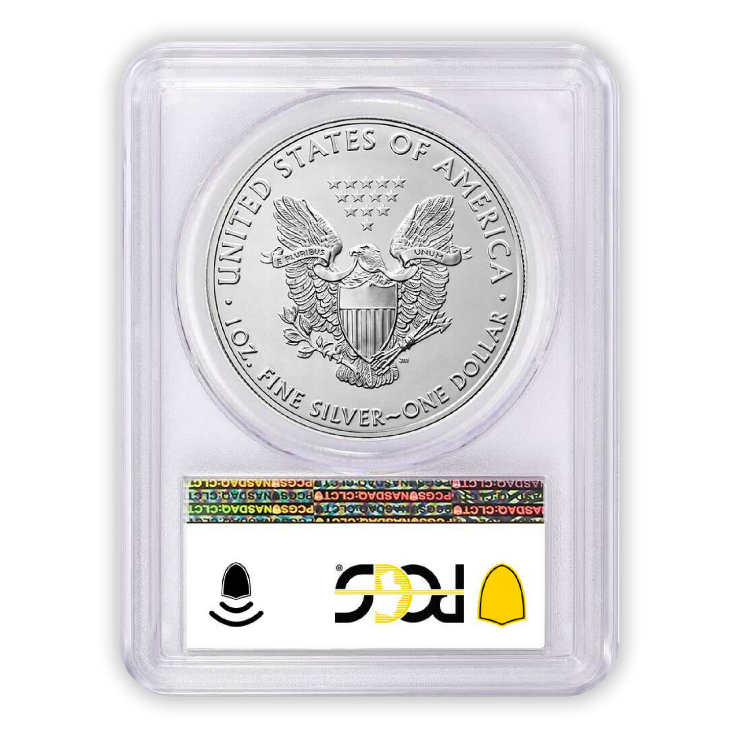 2021 (P) Silver Eagle - Business Strike - Type 1 Emergency Production - PCGS MS70 FDOI First Day of Issue Philadelphia Label