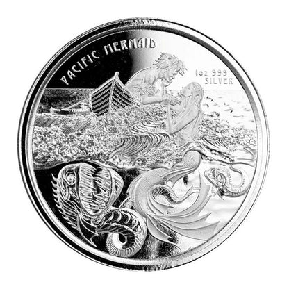 2021 Samoa Pacific Mermaid- 1 oz Silver Coin