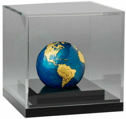 2021 Barbados Earth Blue Marble Spherical 3 Oz Silver