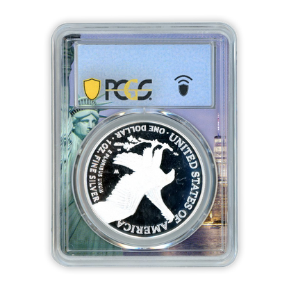 2022-W Silver Eagle Statue of Liberty - 1st Day of Issue - PCGS PR70CAM