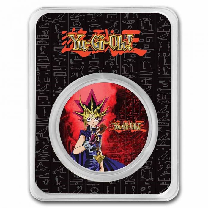 2022  Niue Yugi-Oh! 25th Anniversary Yami Yugi  - 1oz .999 Silver Colorised Coin