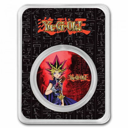 2022  Niue Yugi-Oh! 25th Anniversary Yami Yugi  - 1oz .999 Silver Colorised Coin