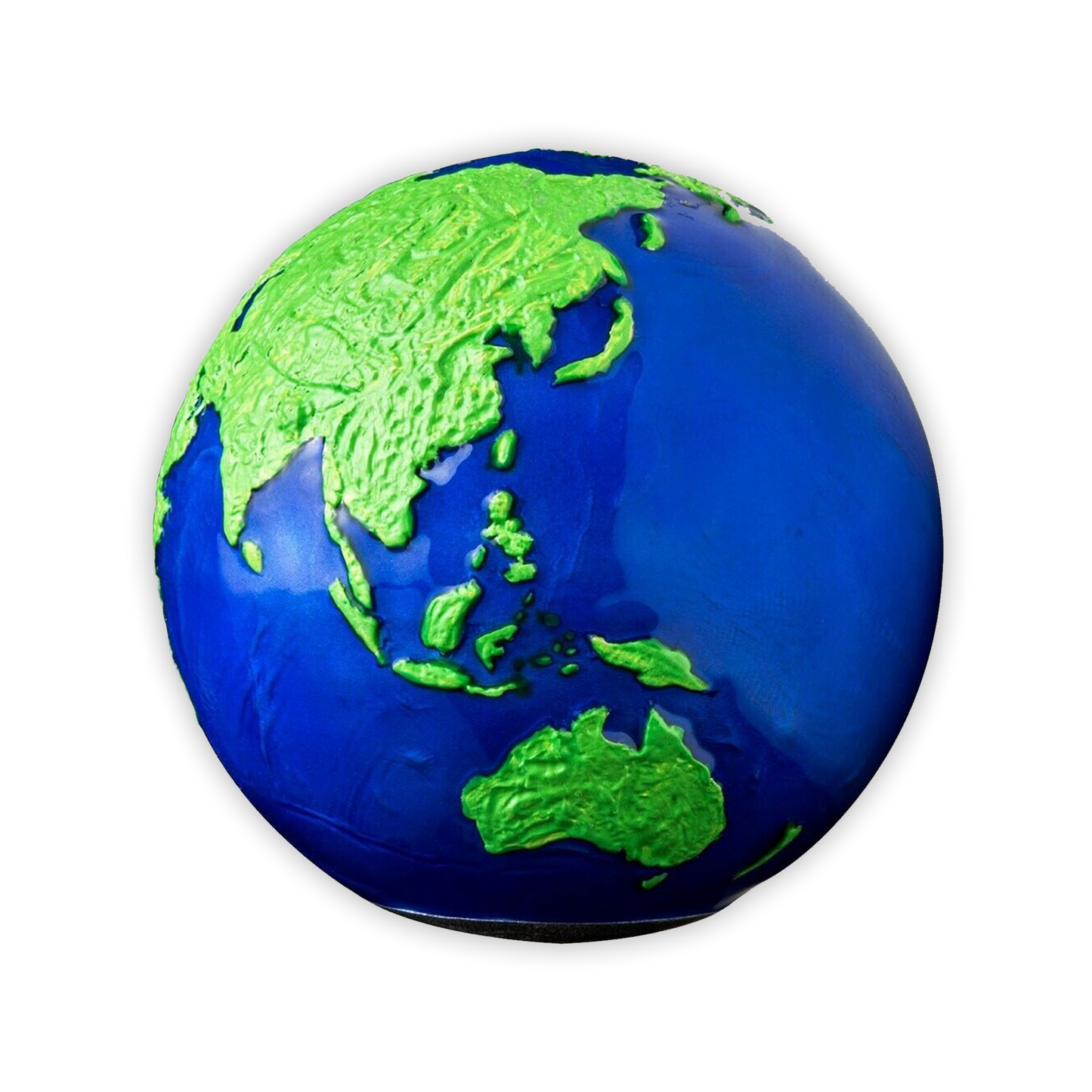 2022 3 oz Barbados Silver Blue Marble Green Planet Spherical - Brilliant Uncirculated