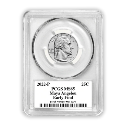 2022 American Women Quarter - Maya Angelou - PCGS MS65 Early Find - Sabin Signed