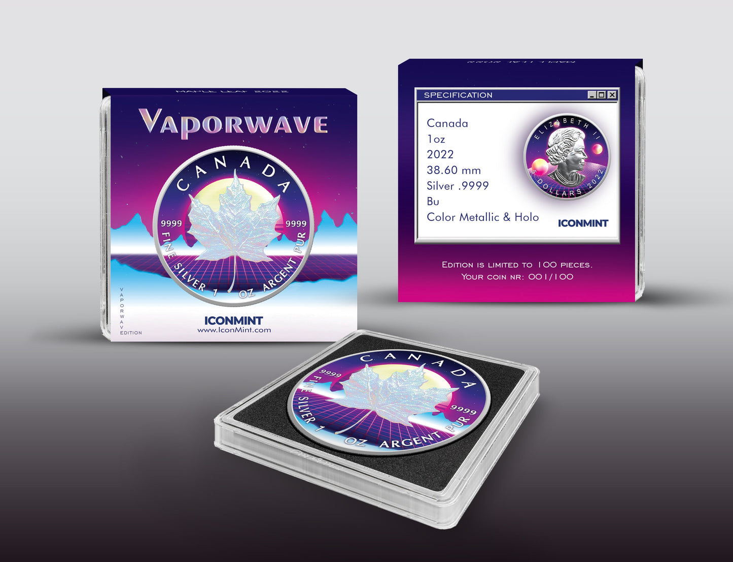 PREORDER: 2022 Vapor Wave Maple Leaf - Icon Mint