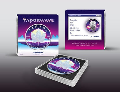 PREORDER: 2022 Vapor Wave Maple Leaf - Icon Mint